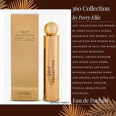 360 Collection by Perry Ellis for Women - 3.4 oz EDP Spray