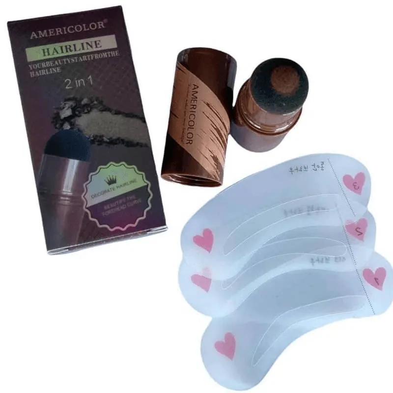 Americolor Hairline 2 in 1 Eyebrow Stamp Shaping Kit Brow Powder