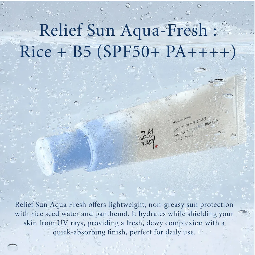 Beauty Of Joseon Relief Sun Aqua-Fresh Rice   B5 SPF50  PA     - 50ml