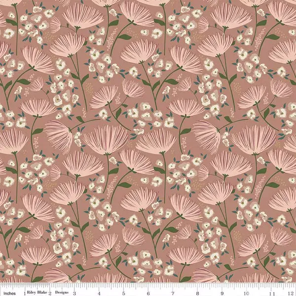 Blush n' Butterscotch by Simple Simon and Company for Riley Blake Designs - Main Dusty Rose - C15590-DUSTYROSE - Sold in 1/2 yard increments