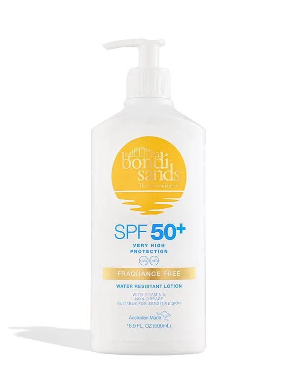 BONDI SANDS SPF 50  FRAGRANCE FREE SUNSCREEN LOTION PUMP- 500ML