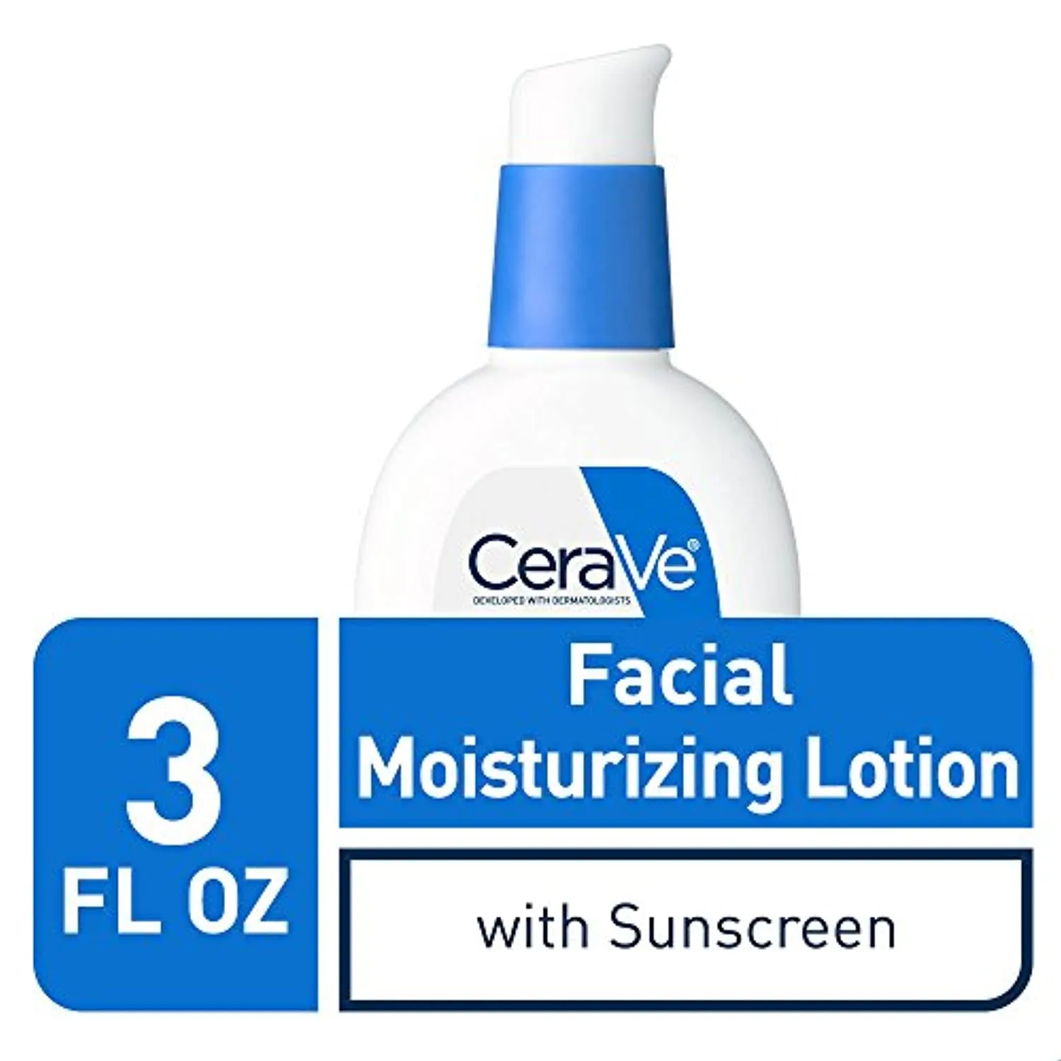 CeraVe AM Facial Moisturizing Lotion SPF 30 | Oil-Free Face Moisturizer with Sunscreen | Non-Comedogenic | 3 Ounce