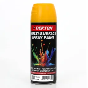 DEKTON 400ml Spray Paint Yellow