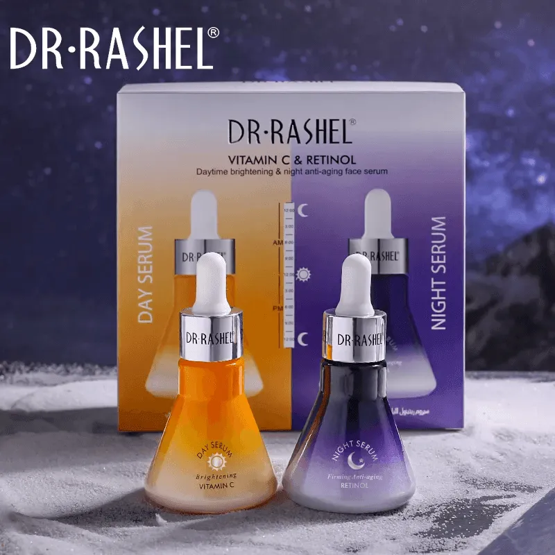 Dr.Rashel Vitamin C & Retinol Day & Night Face Serum 2 Pack - 30ml