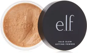 e.l.f. Halo Glow Setting Powder, Silky, Weightless, Blurring, Smooths, Minimizes Pores and Fine Lines, Creates Soft Focus Effect, Medium, Semi-Matte Finish 6.8G