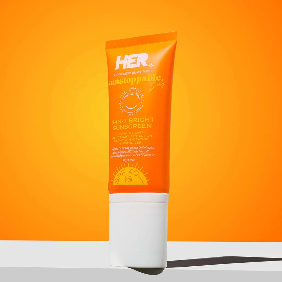 HerBeauty 3 in 1 Bright Sunscreen (SPF 40    ) - 50g