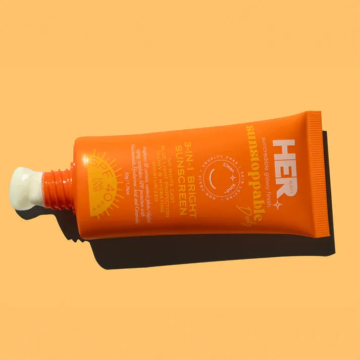 HerBeauty 3 in 1 Bright Sunscreen (SPF 40    ) - 50g