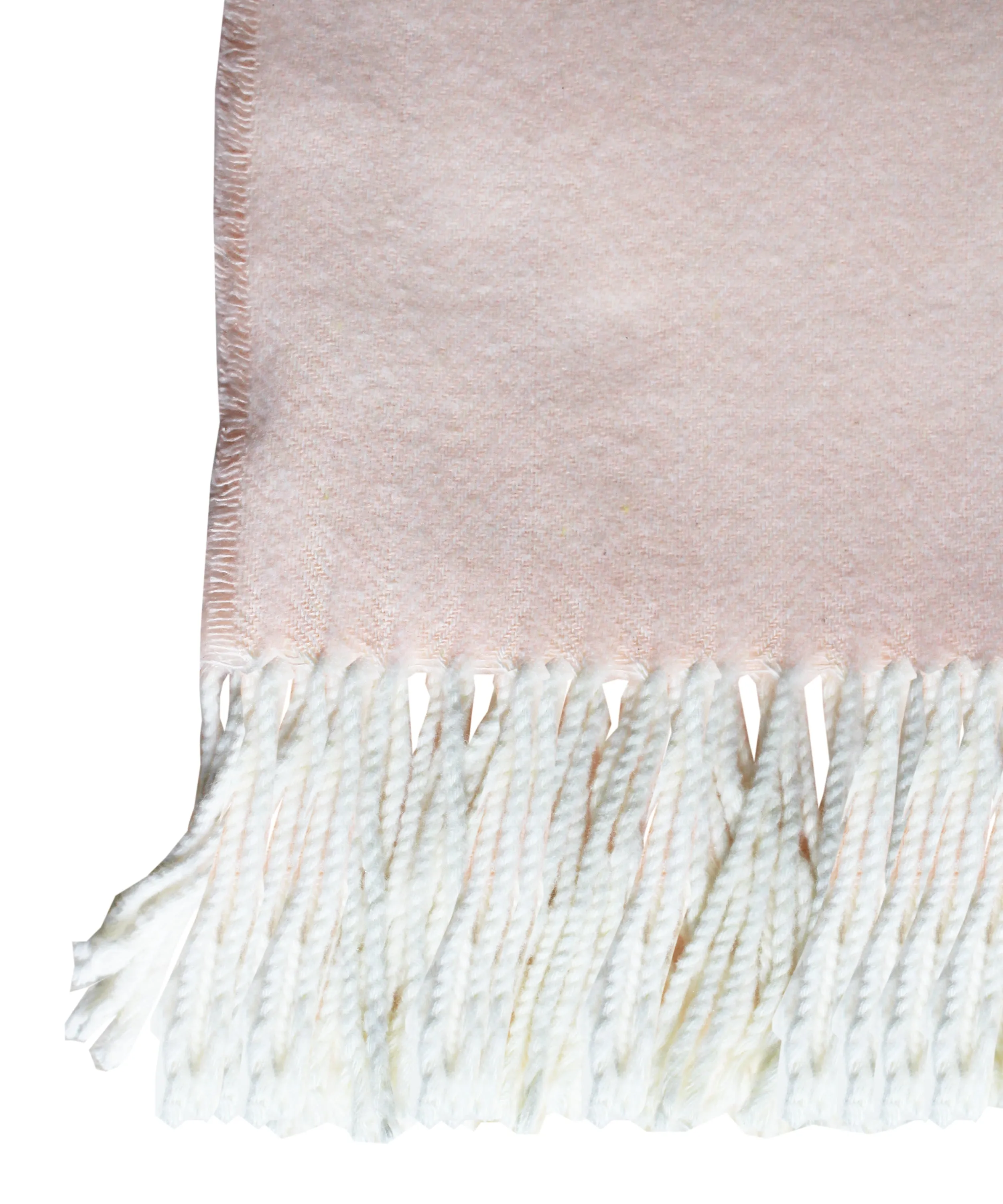 Italian Herringbone Throw Blanket, Blush