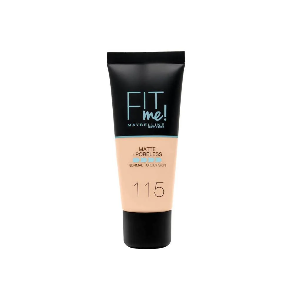 Maybelline Fit Me Matte   Poreless Liquid Foundation Ideal For Normal To Oily Skin