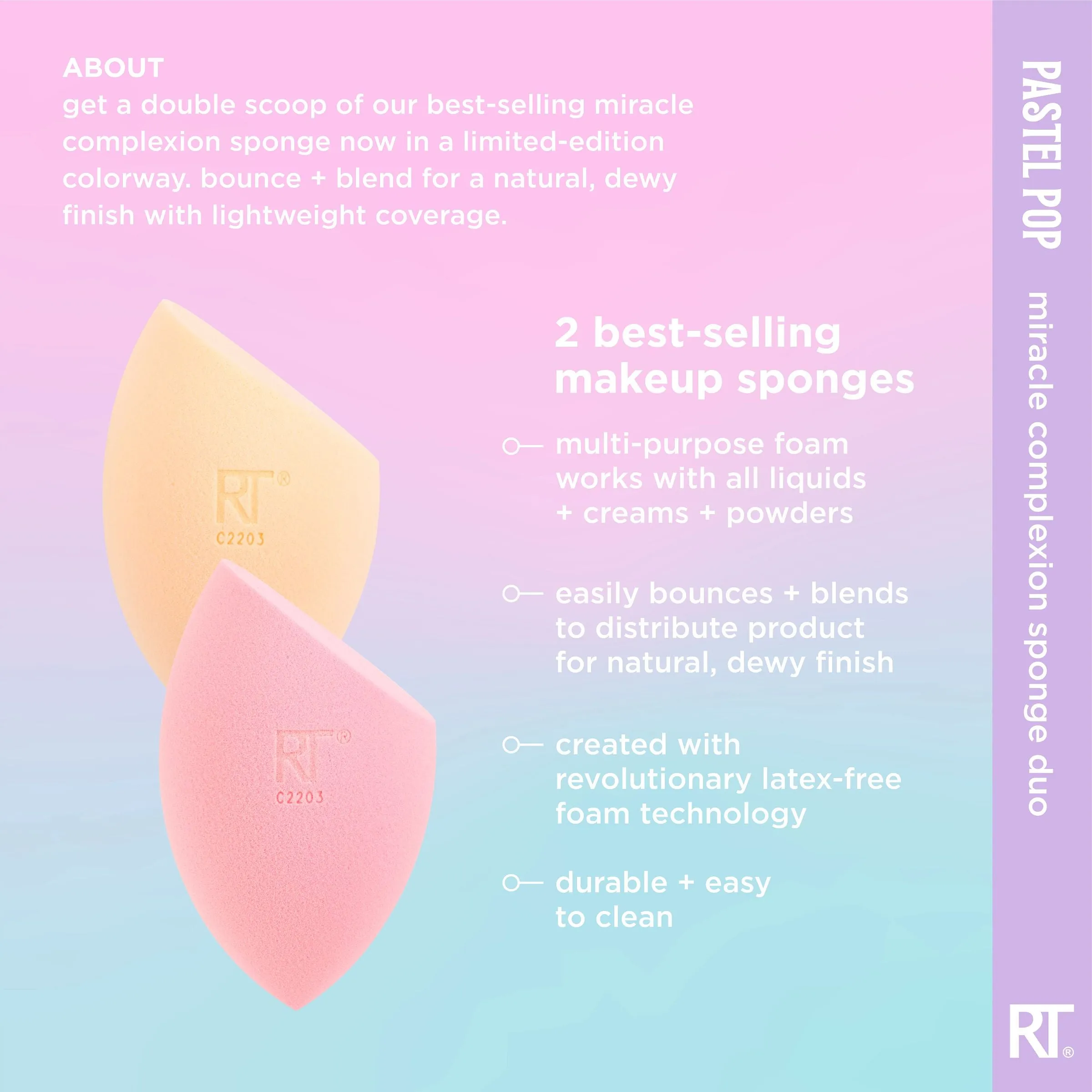 Pastel Pop Miracle Complexion Sponge Duo