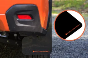 Rally Armor 13  Subaru XV Crosstrek Black Mud Flap w/ Orange Logo