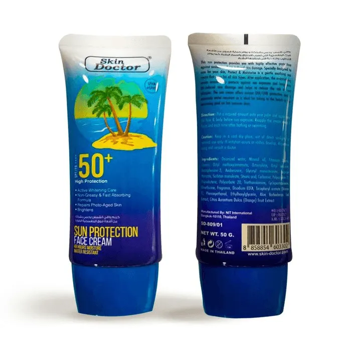 Skin Doctor High Sun Protection Face Cream SPF 50  - 50g