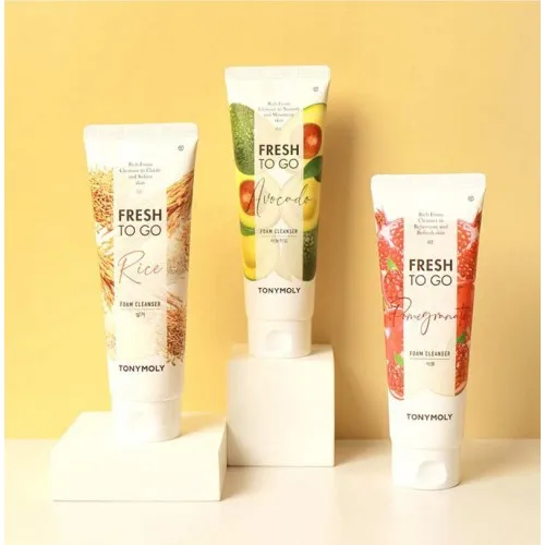 TONYMOLY Fresh To Go Face Cleanser Rice  غسول الرز للتقشير وتنعيم البشرة